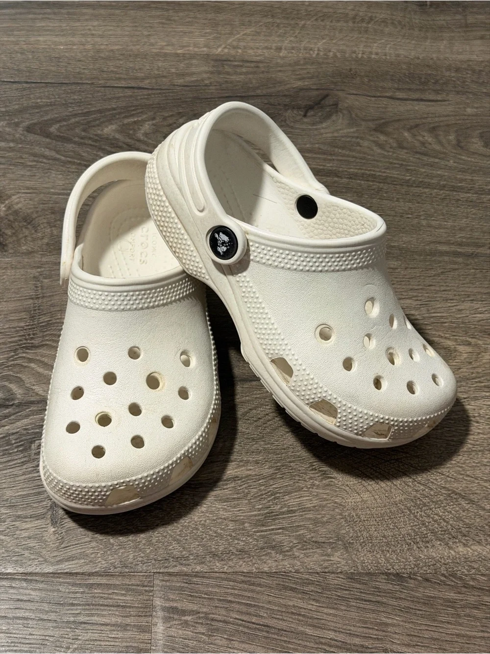 CROCS Classic Clog in White Pearl Toddler Girl 12